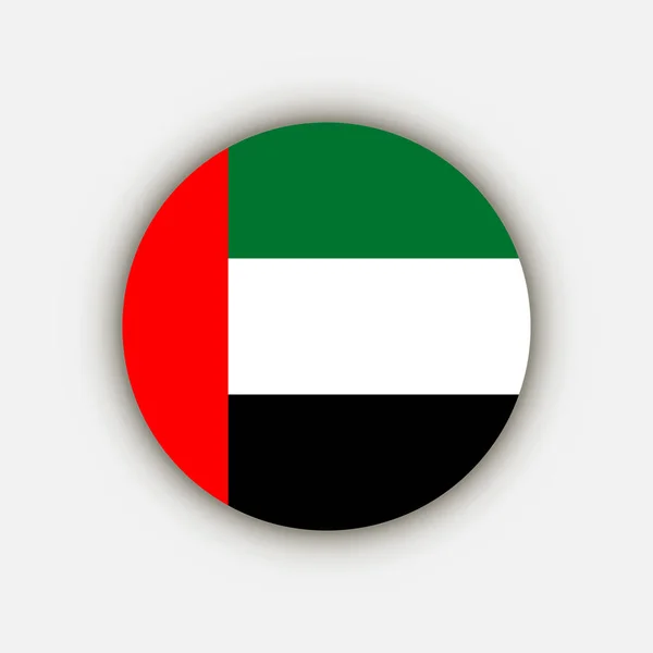 Land Vereinigte Arabische Emirate Flagge Der Vereinigten Arabischen Emirate Vektorillustration — Stockvektor