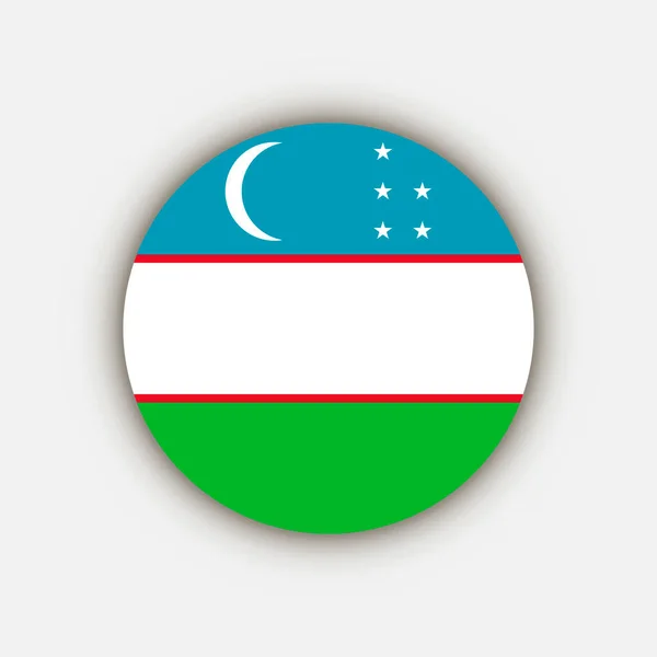 Land Usbekistan Usbekistan Flagge Vektorillustration — Stockvektor