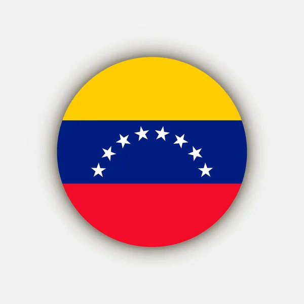 País Venezuela Bandera Venezuela Ilustración Vectorial — Archivo Imágenes Vectoriales