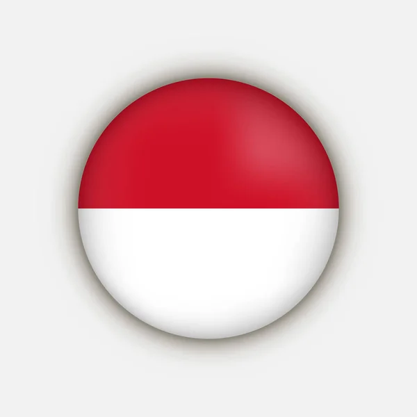Paese Monaco Bandiera Monaco Illustrazione Vettoriale — Vettoriale Stock