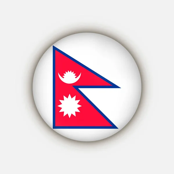 País Nepal Bandera Nepal Ilustración Vectorial — Archivo Imágenes Vectoriales