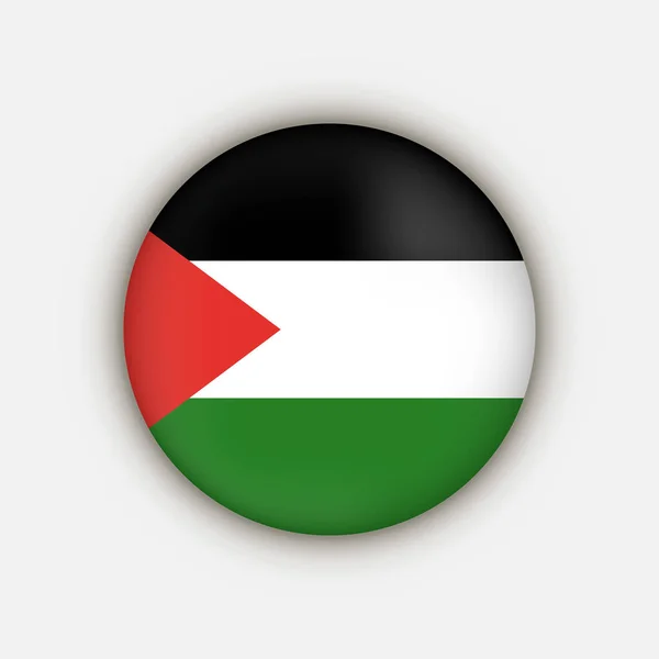 Land Palestina Palestina Vlag Vectorillustratie — Stockvector