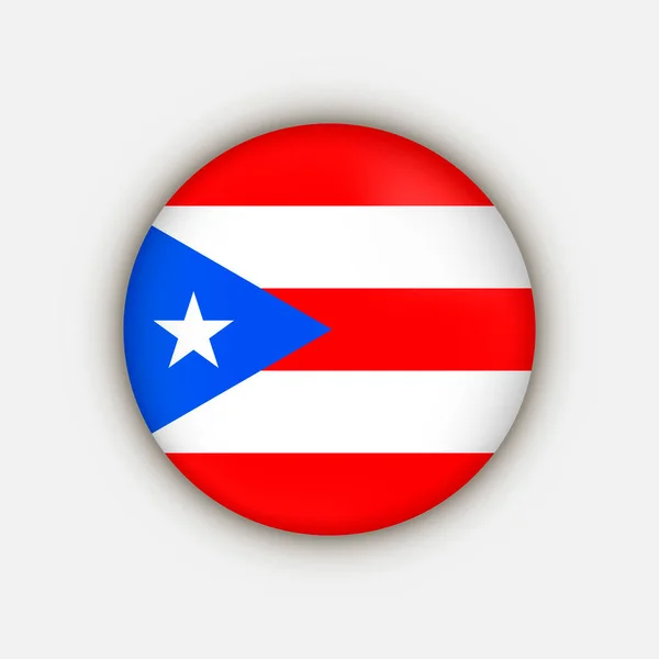 País Porto Rico Bandeira Porto Rico Ilustração Vetorial —  Vetores de Stock