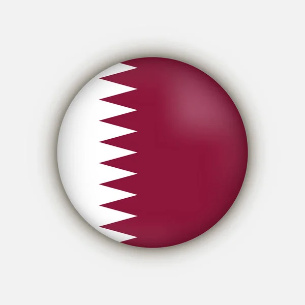 Land Katar Katar Flagge Vektorillustration — Stockvektor