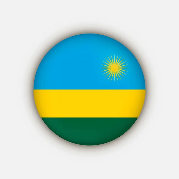 Land Rwanda Rwanda Vlag Vectorillustratie — Stockvector