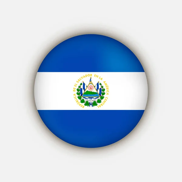 Country Salvador Salvadorská Vlajka Vektorová Ilustrace — Stockový vektor