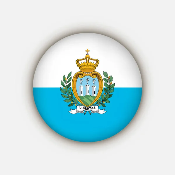 País San Marino Bandera San Marino Ilustración Vectorial — Archivo Imágenes Vectoriales