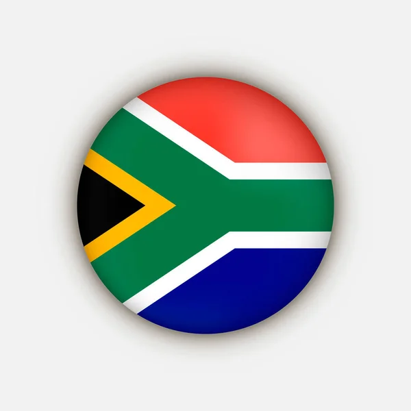 Land Südafrika Südafrika Flagge Vektorillustration — Stockvektor