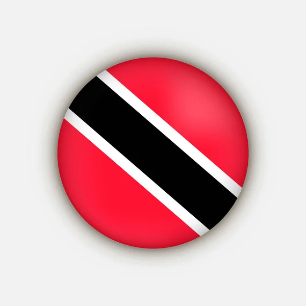 Country Trinidad Och Tobago Trinidad Och Tobago Flagga Vektorillustration — Stock vektor