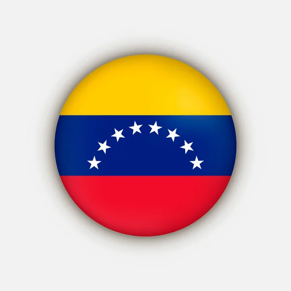 País Venezuela Bandera Venezuela Ilustración Vectorial — Archivo Imágenes Vectoriales