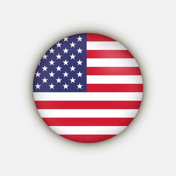 País Usa Bandera Usa Ilustración Vectorial — Archivo Imágenes Vectoriales