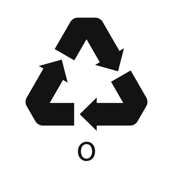 Σύμβολο Κωδικού Ανακύκλωσης Πλαστικό Σήμα Πολυαιθυλενίου Φορέα Ανακύκλωσης — Διανυσματικό Αρχείο