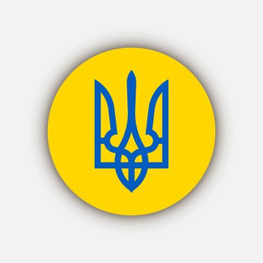 Ukrayna arması. Vektör illüstrasyonu.