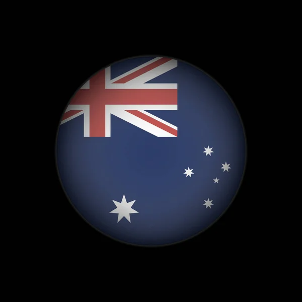 オーストラリアの国 オーストラリアの国旗 ベクターイラスト — ストックベクタ