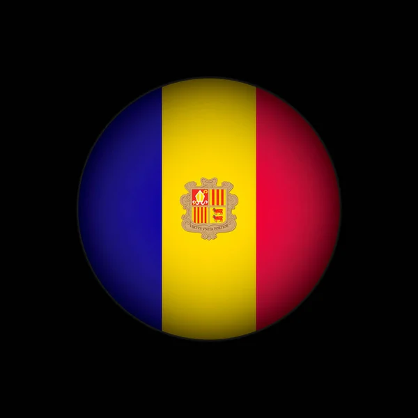 País Andorra Bandeira Andorra Ilustração Vetorial — Vetor de Stock