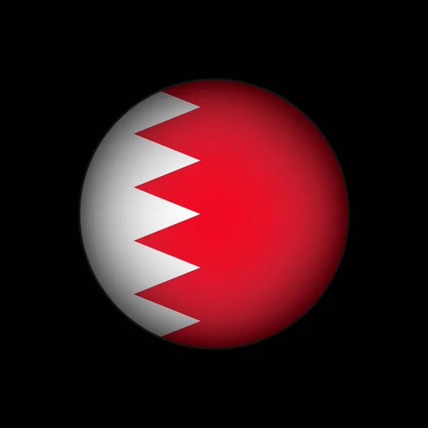 Land Bahrain Bahrain Flagge Vektorillustration — Stockvektor