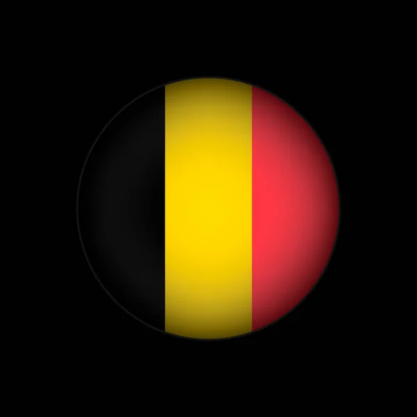 País Bélgica Bandera Bélgica Ilustración Vectorial — Vector de stock