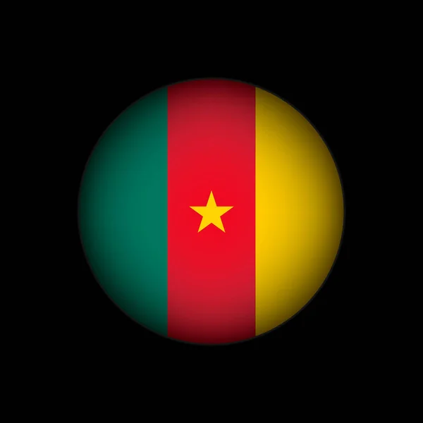 Kamerun Landet Kameruns Flagga Vektorillustration — Stock vektor