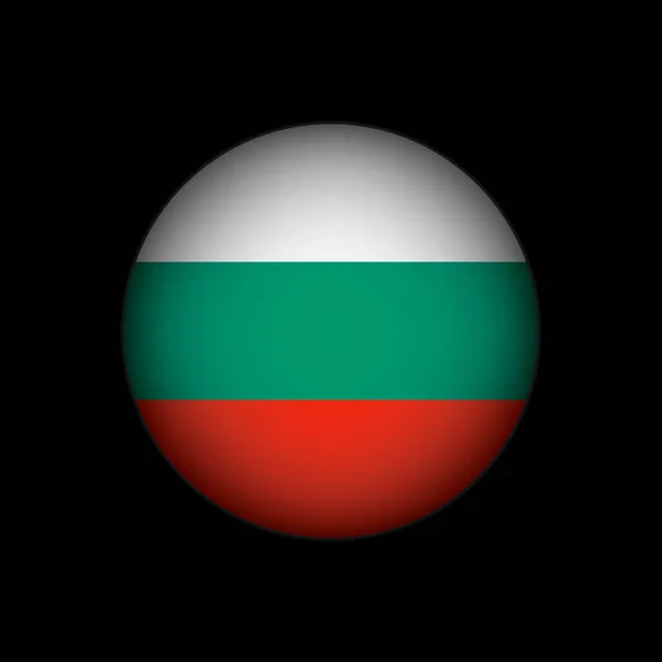 Země Bulharsko Bulharská Vlajka Vektorová Ilustrace — Stockový vektor