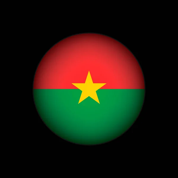 País Burkina Faso Bandeira Burkina Faso Ilustração Vetorial — Vetor de Stock