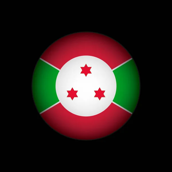 Taşralı Burundi Burundi Bayrağı Vektör Illüstrasyonu — Stok Vektör
