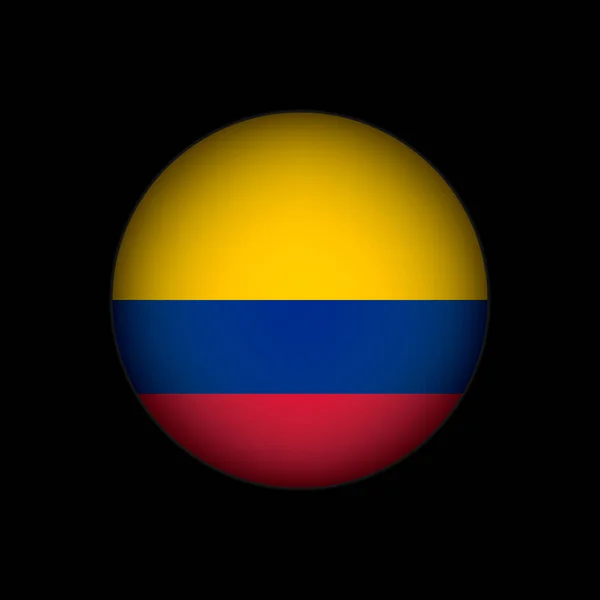 Країна Колумбія Прапор Колумбії Приклад Вектора — стоковий вектор