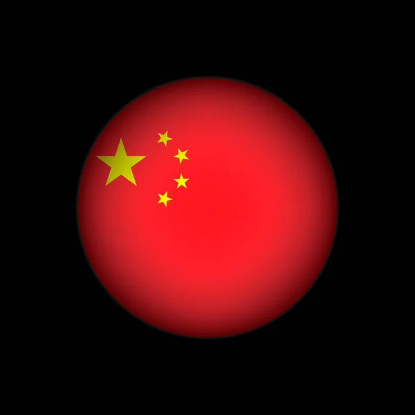 País China Bandeira Chinesa Ilustração Vetorial — Vetor de Stock
