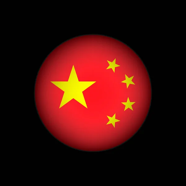 País China Bandeira Chinesa Ilustração Vetorial — Vetor de Stock