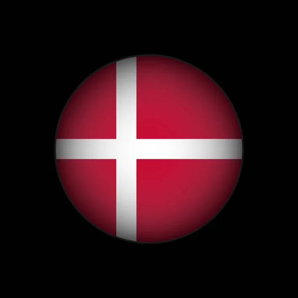 Country Denmark Denmark Flag Vector Illustration — Stock Vector