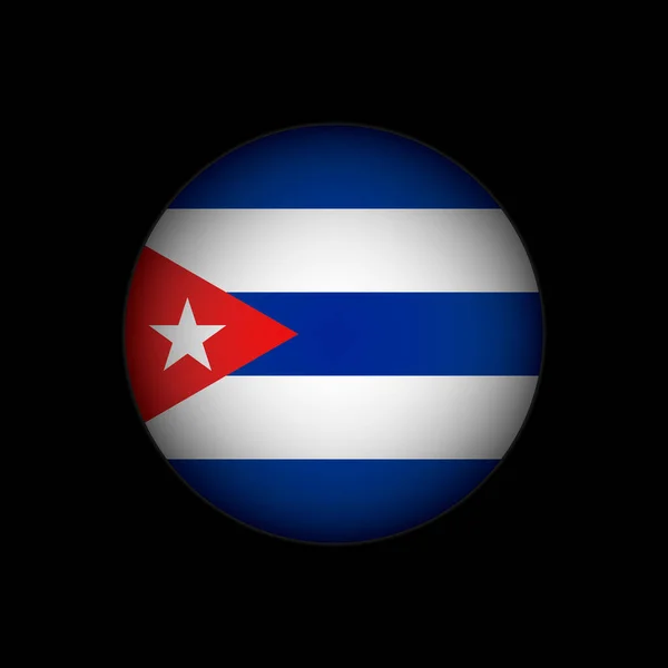 Paese Cuba Bandiera Cuba Illustrazione Vettoriale — Vettoriale Stock