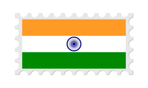 Γραμματόσημο Της Ινδίας Σκιά Εικονογράφηση Διανύσματος — Διανυσματικό Αρχείο