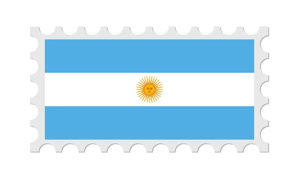Поштова Марка Аргентини Тінню Приклад Вектора — стоковий вектор