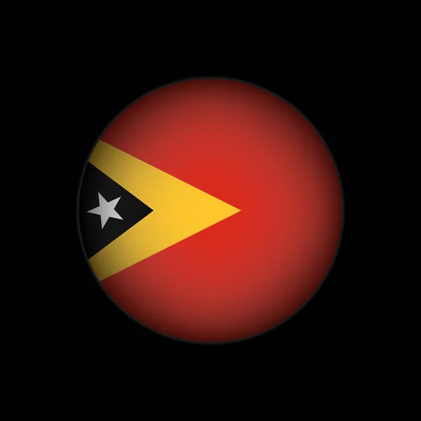 Country East Timor East Timor Flag Vector Illustration — Stock Vector