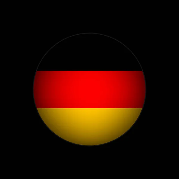 Pays Allemagne Drapeau Allemand Illustration Vectorielle — Image vectorielle