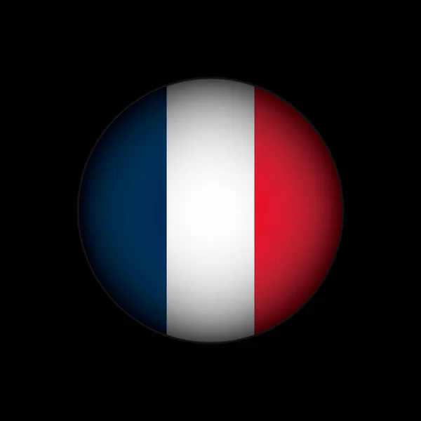 Pays France Drapeau France Illustration Vectorielle — Image vectorielle