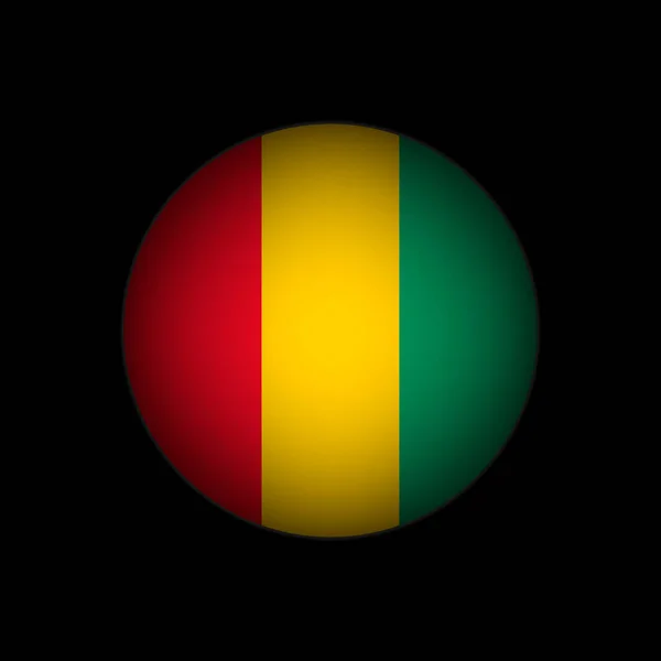 Γουϊνέα Σημαία Γουινέας Εικονογράφηση Διανύσματος — Διανυσματικό Αρχείο