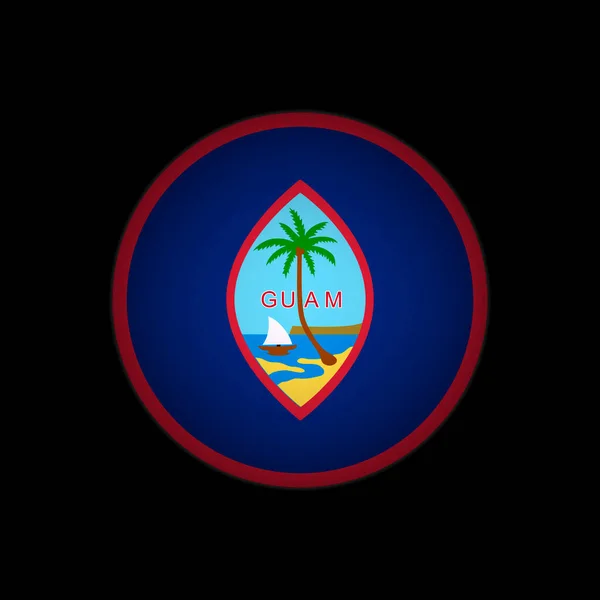 Country Guam Bandeira Guam Ilustração Vetorial — Vetor de Stock