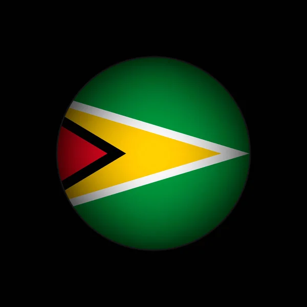 Land Guyana Guyana Vlag Vectorillustratie — Stockvector