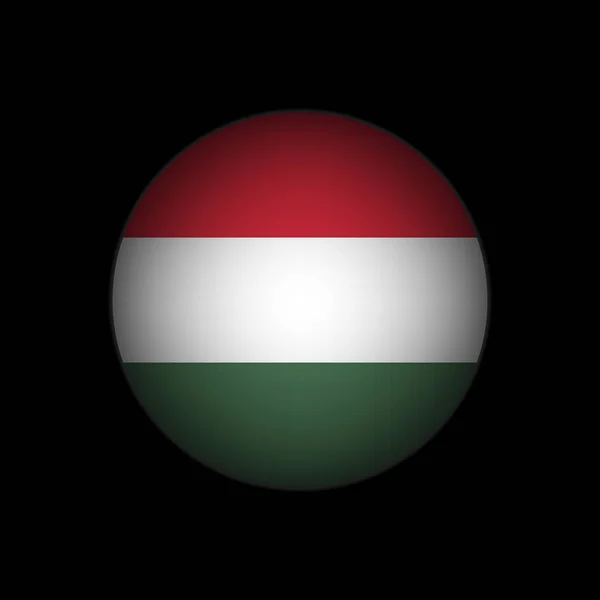 Země Maďarsko Maďarská Vlajka Vektorová Ilustrace — Stockový vektor
