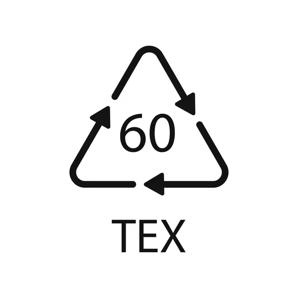 Código Reciclaje Material Orgánico Materia Biológica Tex Ilustración Vectorial — Vector de stock