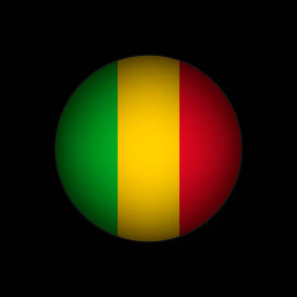 Paese Mali Bandiera Del Mali Illustrazione Vettoriale — Vettoriale Stock