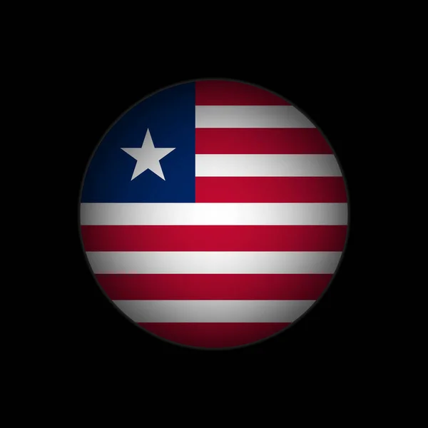 Paese Liberia Bandiera Della Liberia Illustrazione Vettoriale — Vettoriale Stock