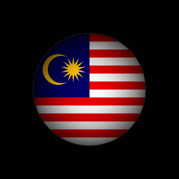 Ország Malajzia Malajzia Zászlója Vektorillusztráció — Stock Vector