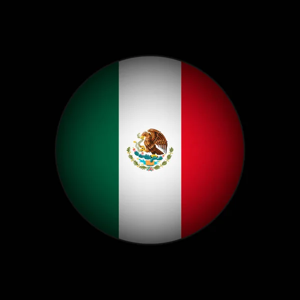 Страна Мексика Флаг Мексики Векторная Иллюстрация — стоковый вектор