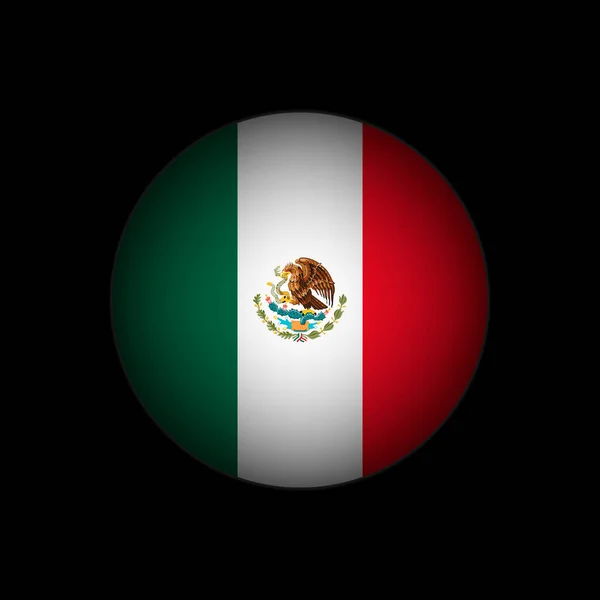 País México Bandeira México Ilustração Vetorial — Vetor de Stock