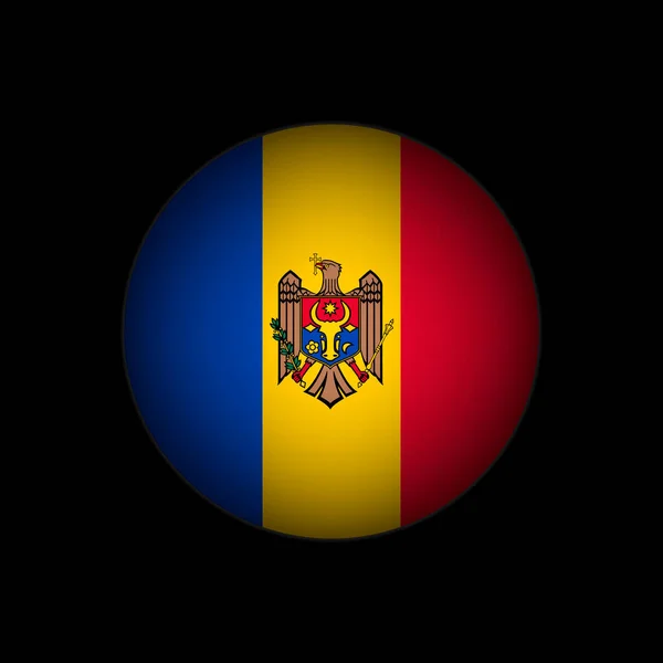 País Moldávia Bandeira Moldávia Ilustração Vetorial — Vetor de Stock