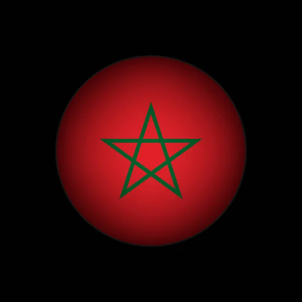 Страна Марокко Флаг Марокко Векторная Иллюстрация — стоковый вектор