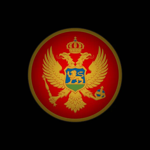 Land Montenegro Montenegro Vlag Vectorillustratie — Stockvector