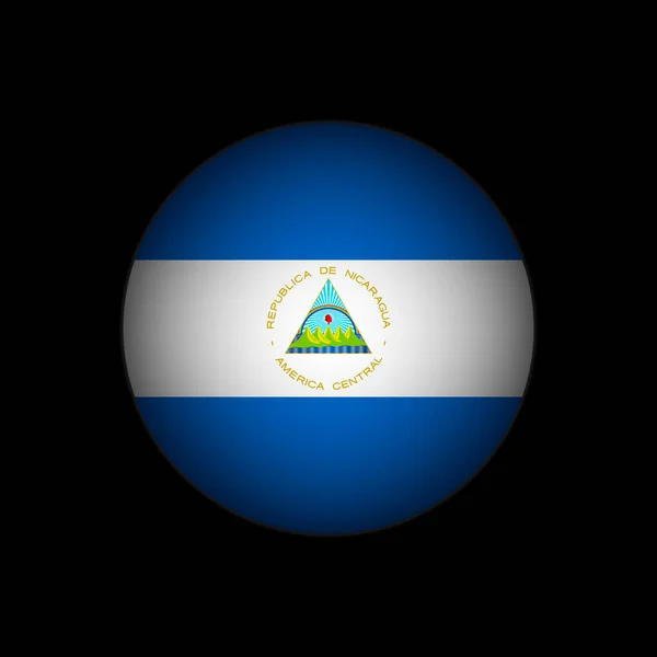 País Nicaragua Bandera Nicaragua Ilustración Vectorial — Vector de stock
