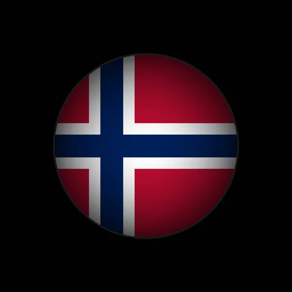 País Noruega Bandeira Noruega Ilustração Vetorial —  Vetores de Stock